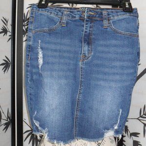 Wax Jean denim skirt